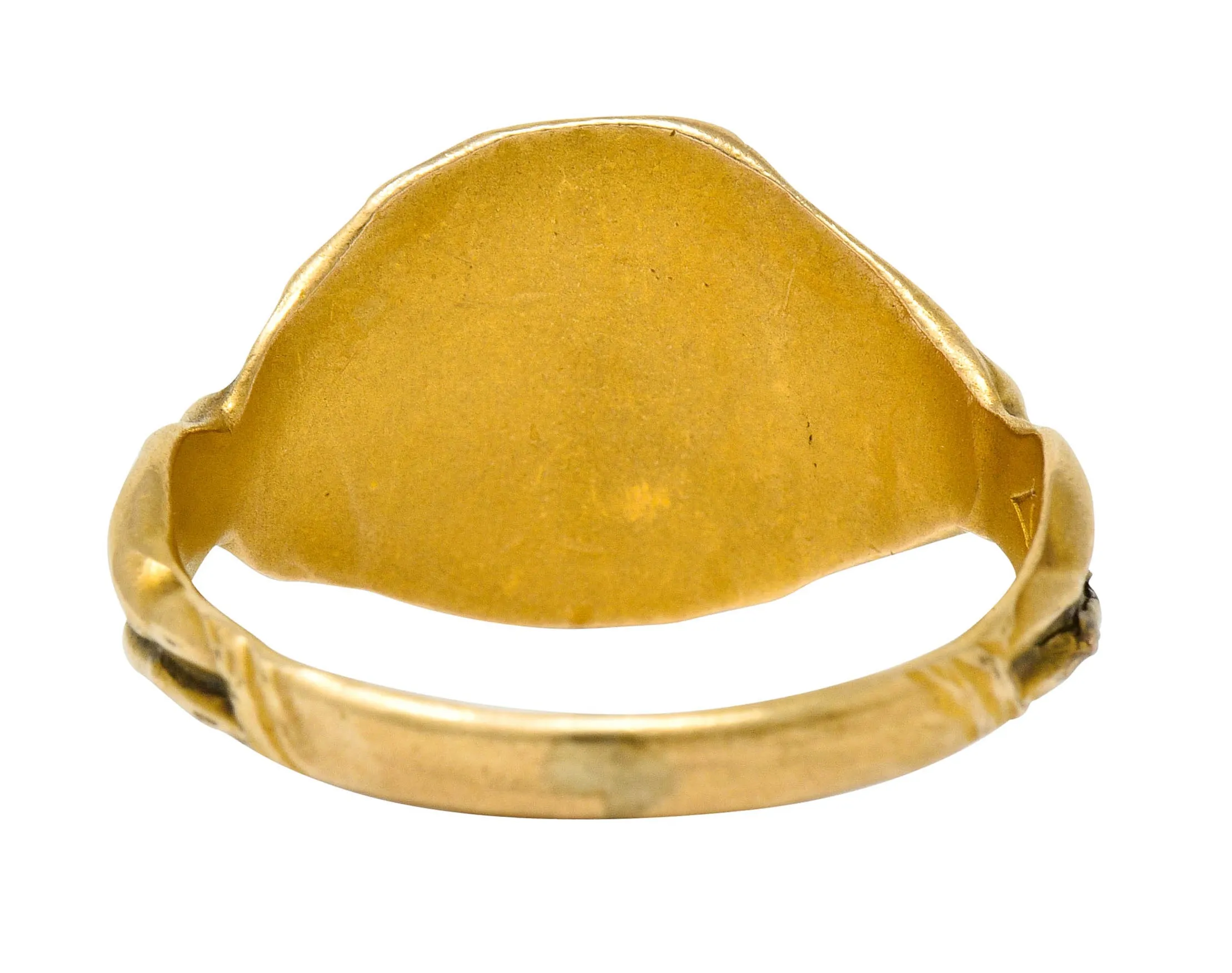 1890's Victorian Gold Full-Bodied Figure Devil Band Ring