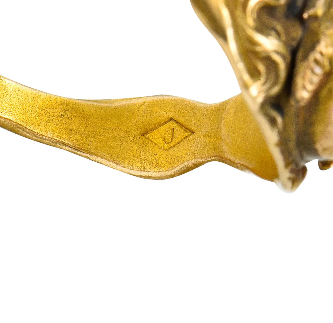 1890's Victorian Gold Full-Bodied Figure Devil Band Ring