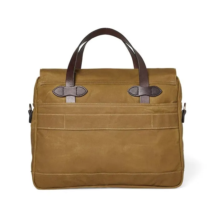 24 Hour Tin Cloth Briefcase (Dark Tan)