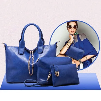 3 PCS Women Handbag Shoulder Bags Women Famous s PU Leather Messenger Bag Satchel Purse Tote Handbags bolsos mujer