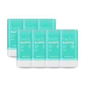 7 Pieces BANILA CO hello sunny essence sun stick Fresh SPF50+ PA++++ Korean Cosmetics After Sunscreens UV Block for Face Body