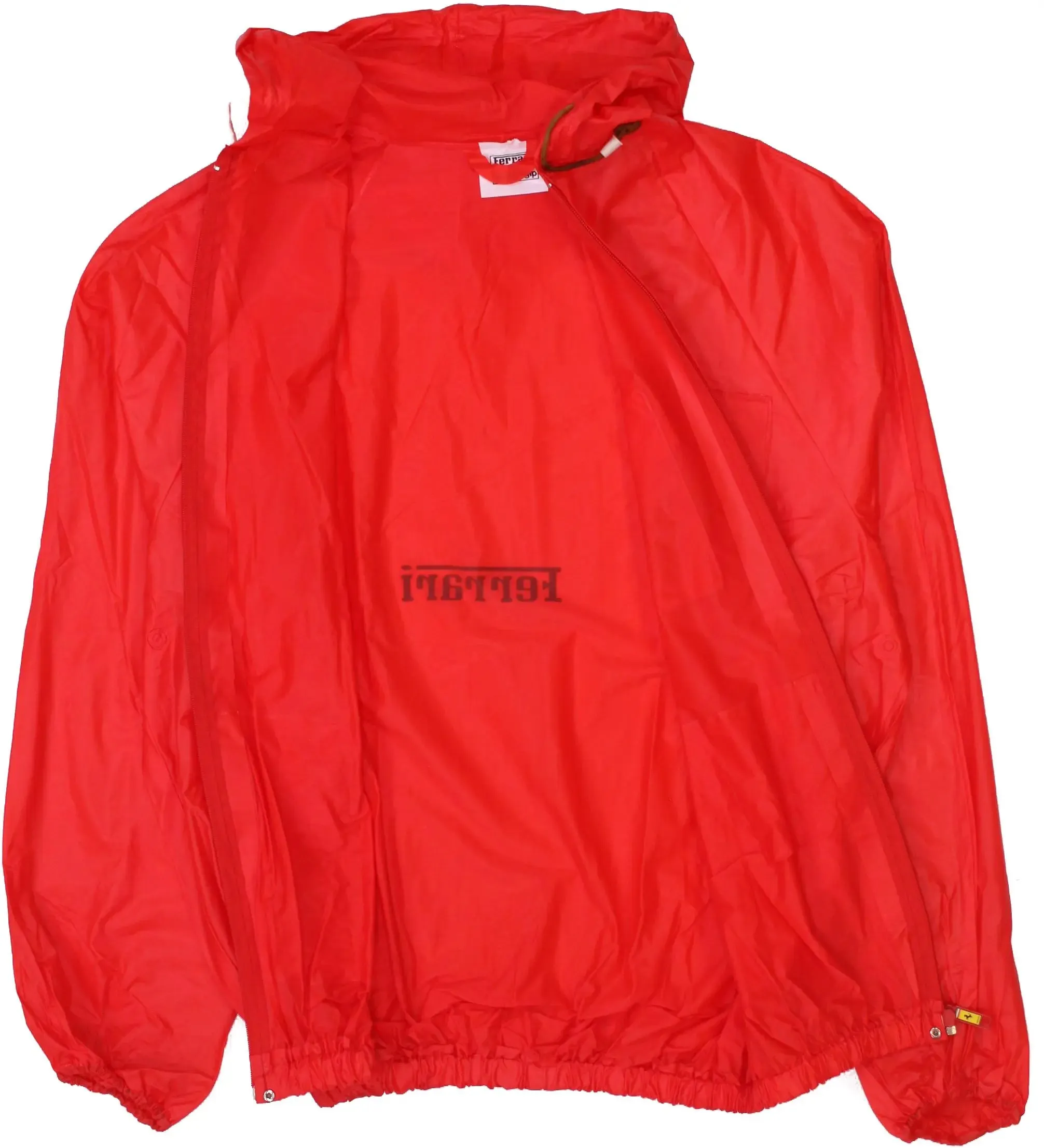 90s Ferrari Hooded Raincoat | ThriftTale