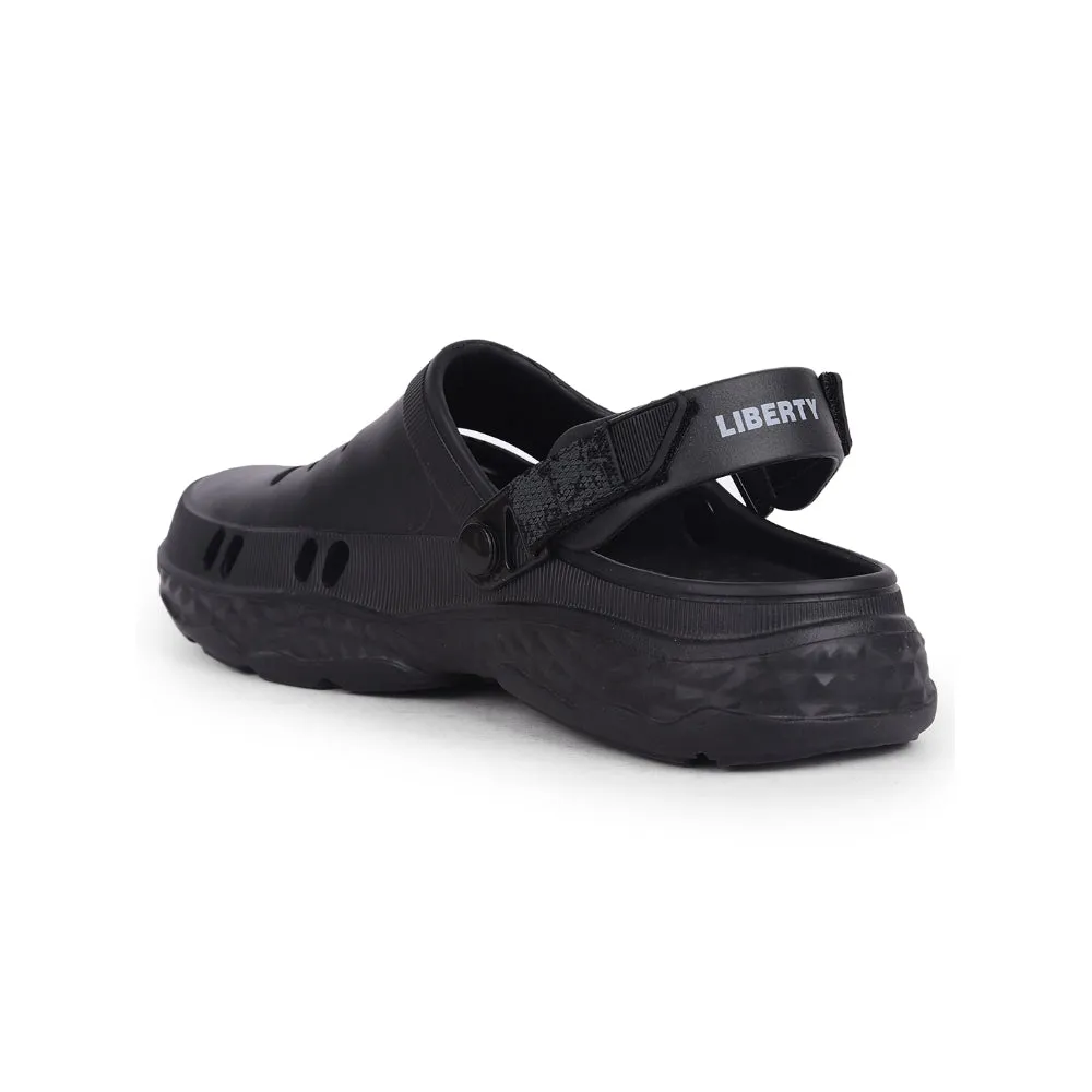 A-HA Casual Black Clogs For Men BEACHRIDE By Liberty