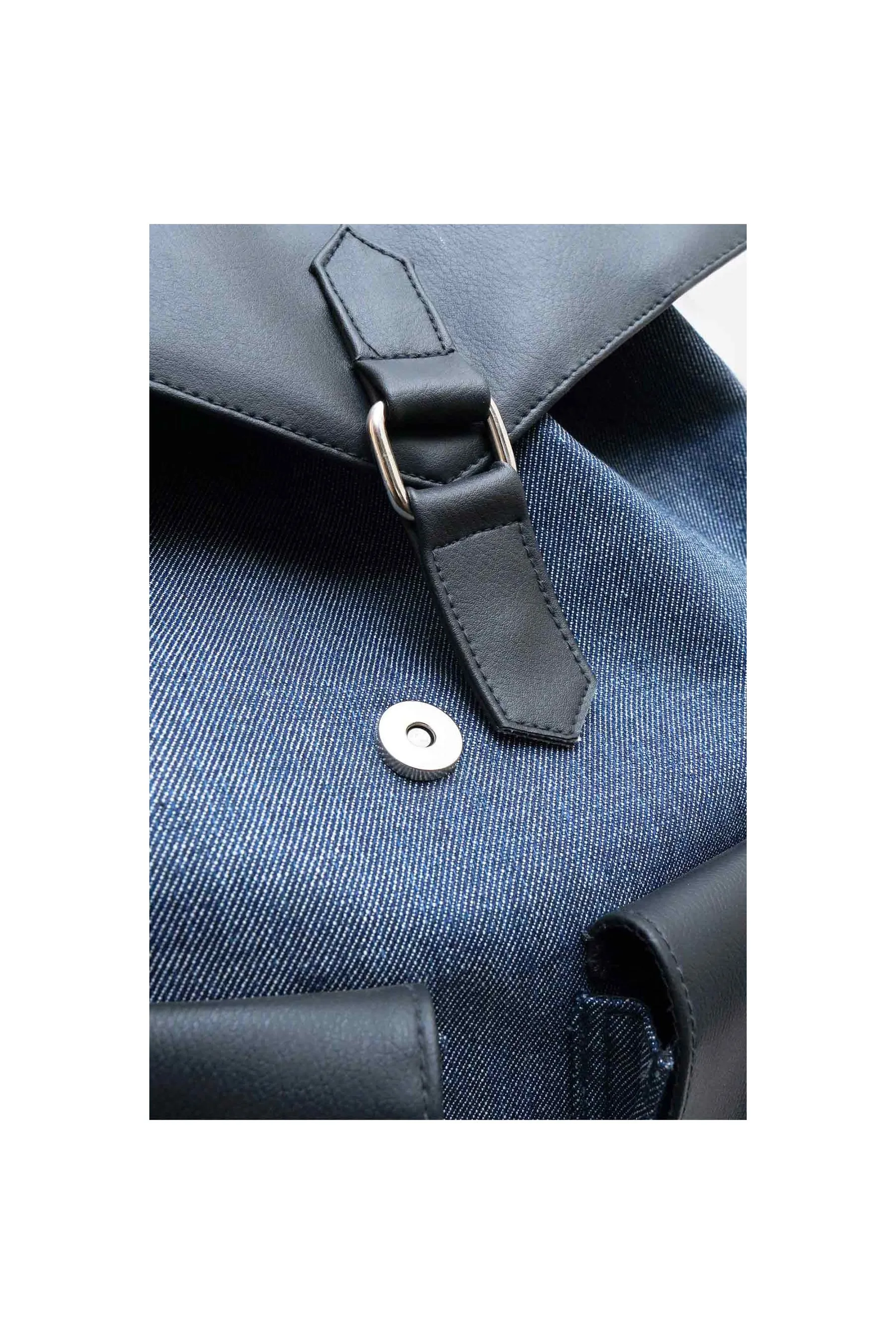 A TAILOR SON Denim Rucksack Backpack Denim Blue unisex Travel Bags