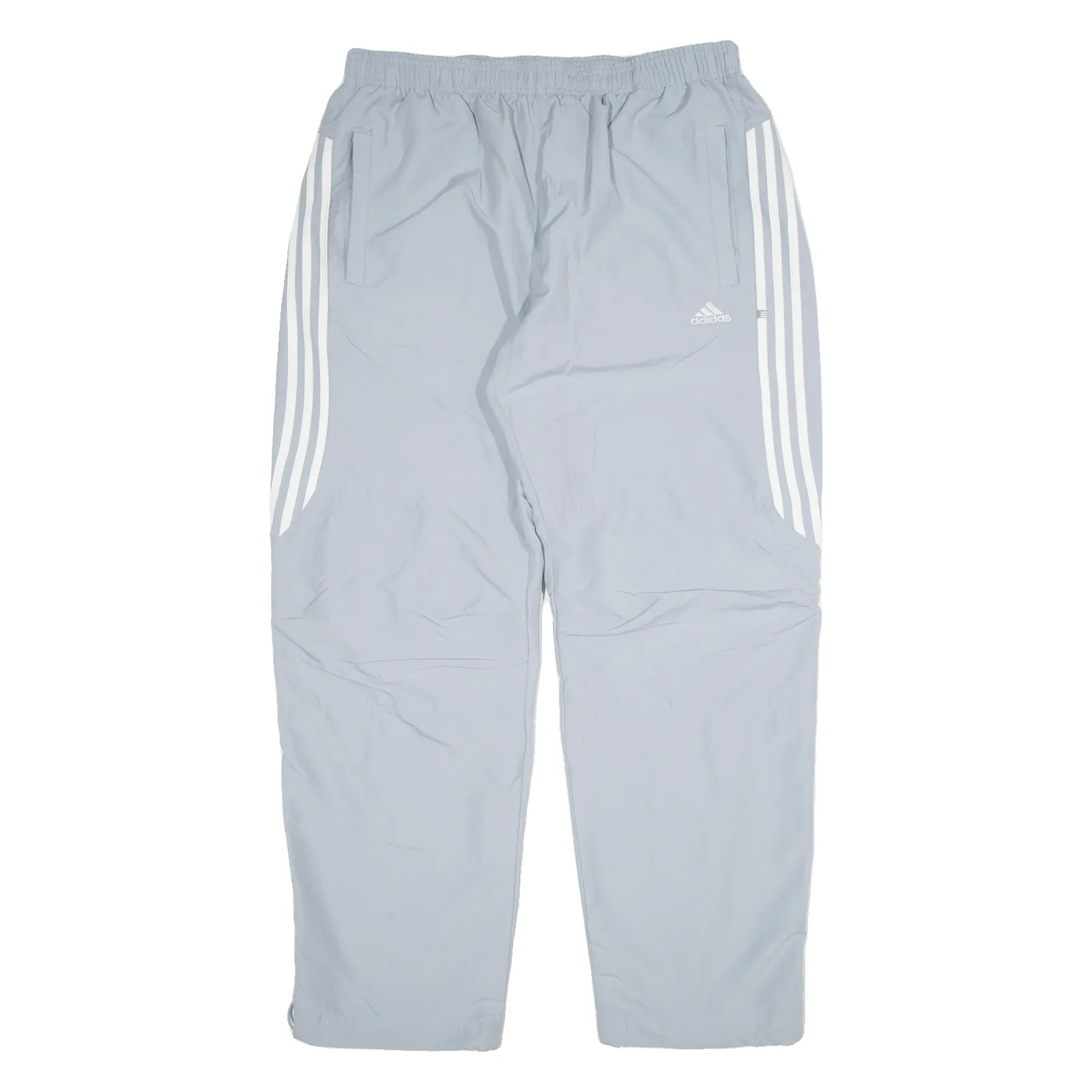 ADIDAS Mesh Lined Womens Track Pants Grey Straight L W36 L32