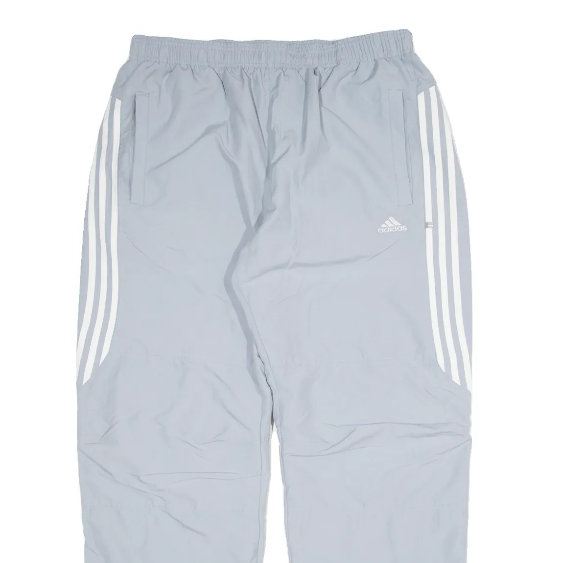 ADIDAS Mesh Lined Womens Track Pants Grey Straight L W36 L32