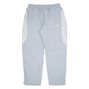 ADIDAS Mesh Lined Womens Track Pants Grey Straight L W36 L32