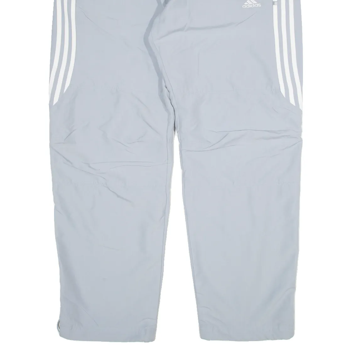 ADIDAS Mesh Lined Womens Track Pants Grey Straight L W36 L32