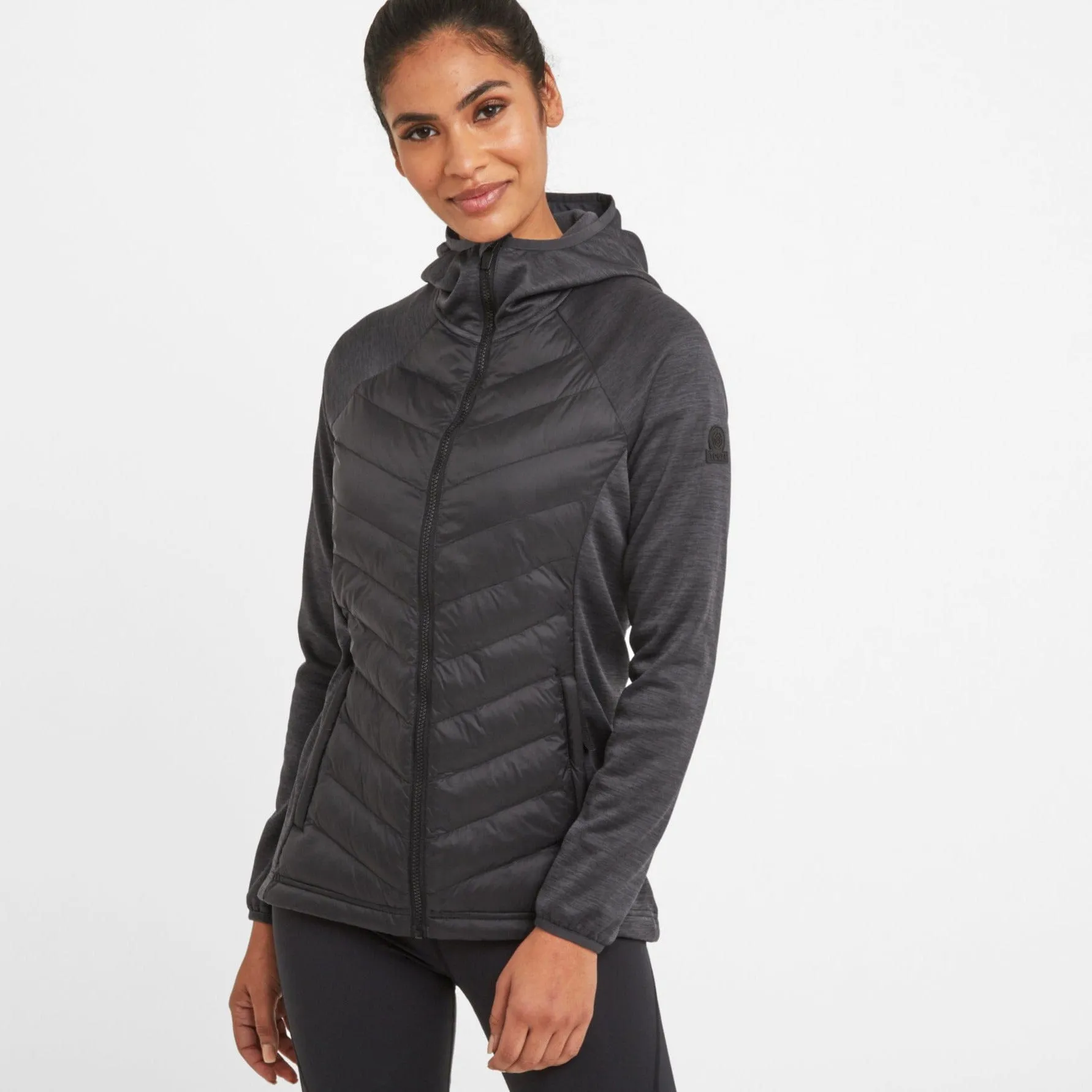 Adwell Womens Insulated Hybrid Jacket - Black