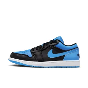 Air Jordan 1 Low Black University Blue - Men's