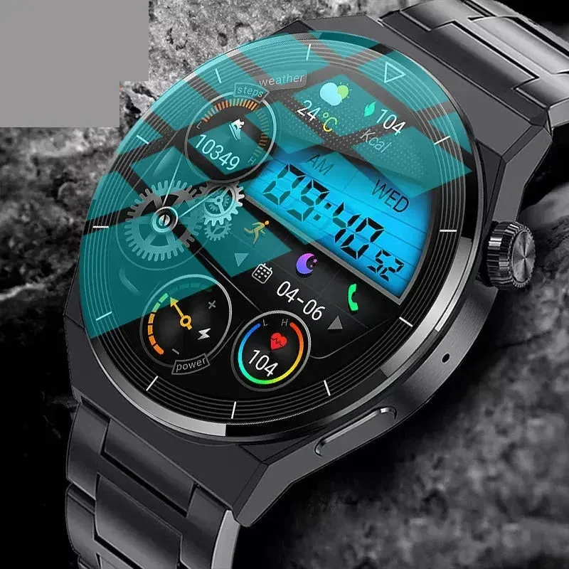 AMOLED 390*390 HD Screen Heart Rate Bluetooth Call Waterproof Smartwatch