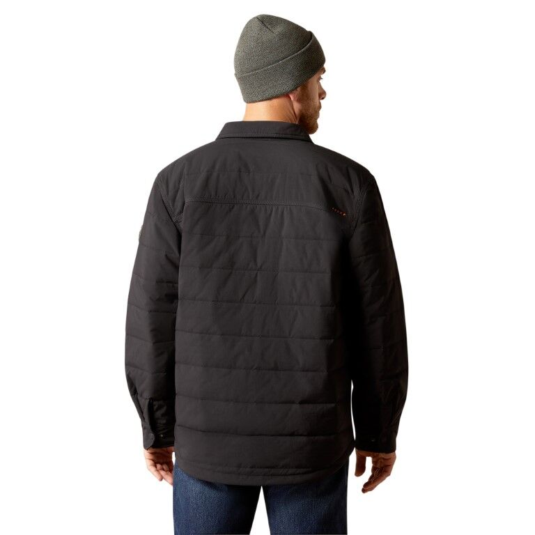 Ariat Men's Rebar Cordura Ripstop Insulated Shirt Jacket in Black