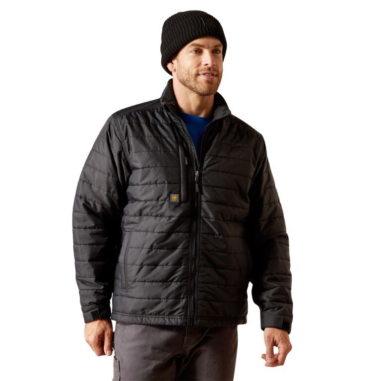 Ariat Men's Rebar Cordura Ripstop Lightweight Insulated Jacket in Black