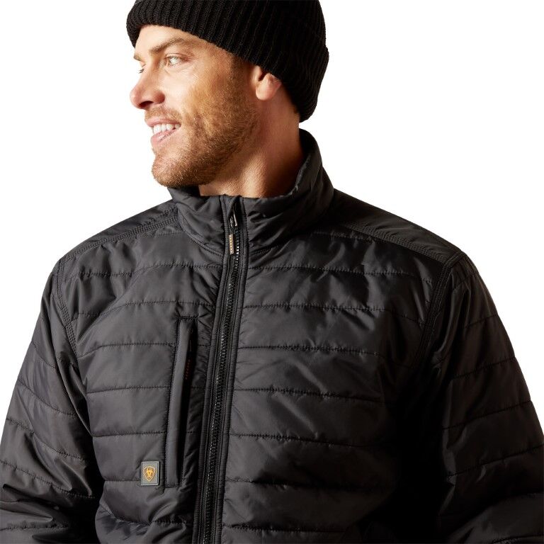 Ariat Men's Rebar Cordura Ripstop Lightweight Insulated Jacket in Black