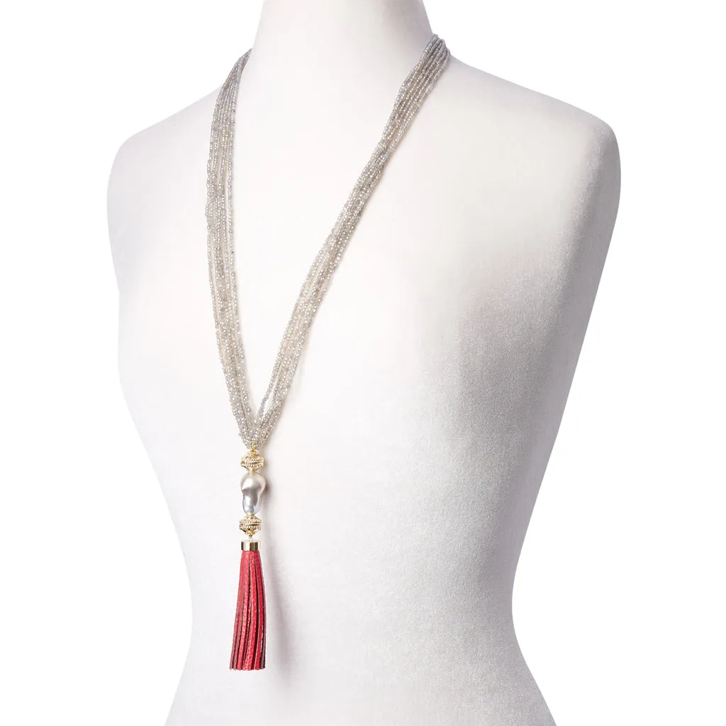 Baja CWC Pink Leather Tassel