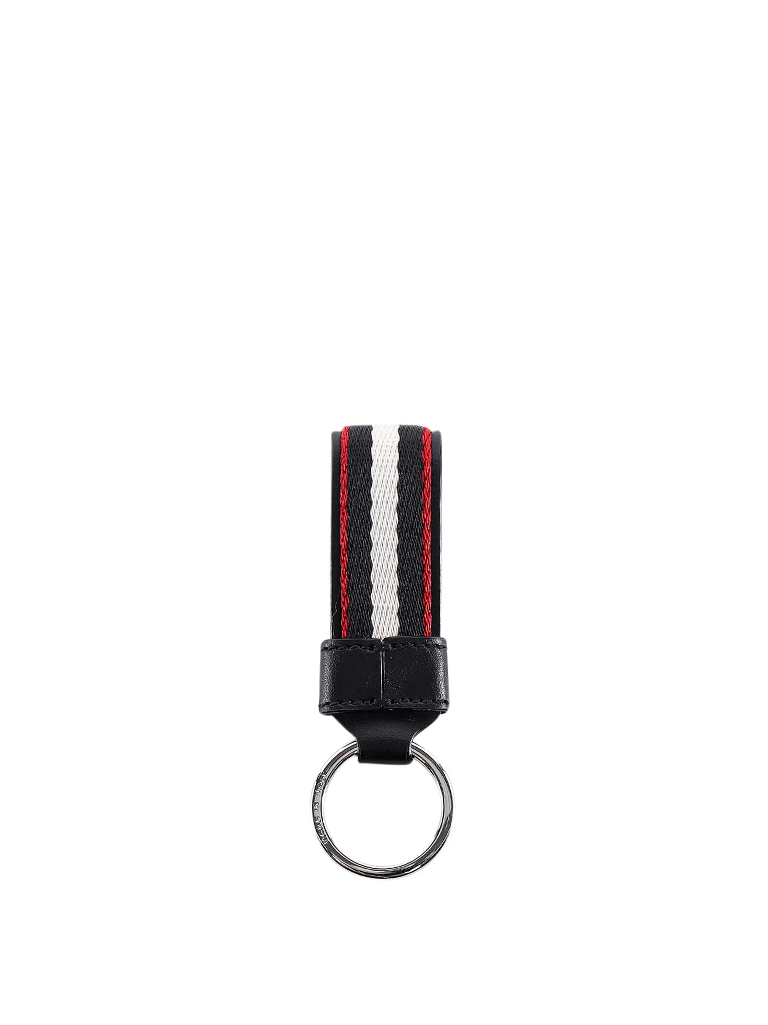 Bally Logo Print Stripe.Detailed Keyring