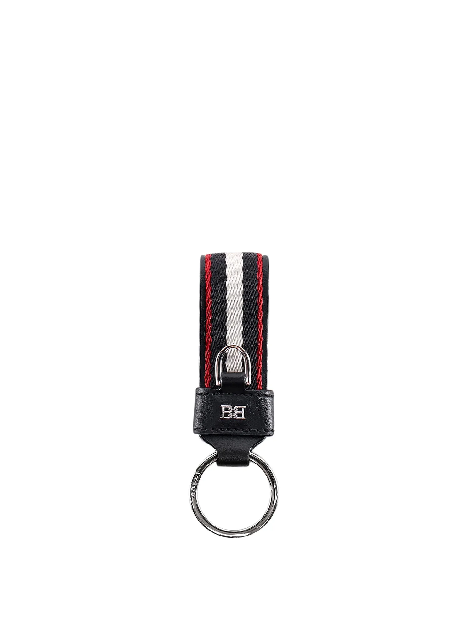 Bally Logo Print Stripe.Detailed Keyring