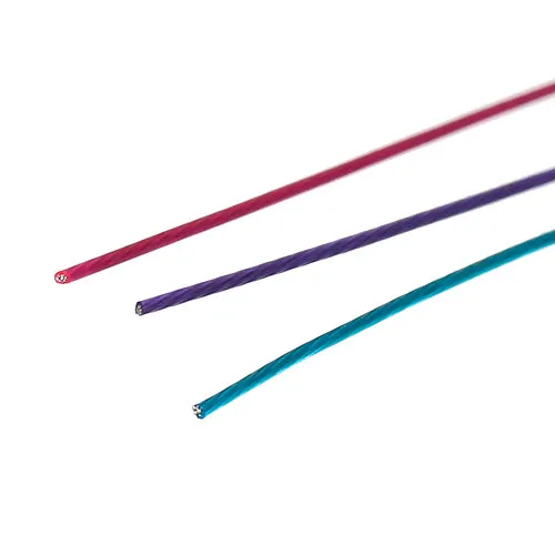 Beading Wire, Tiger Tail, Assorted Colors, 0.45mm, Round, Steel