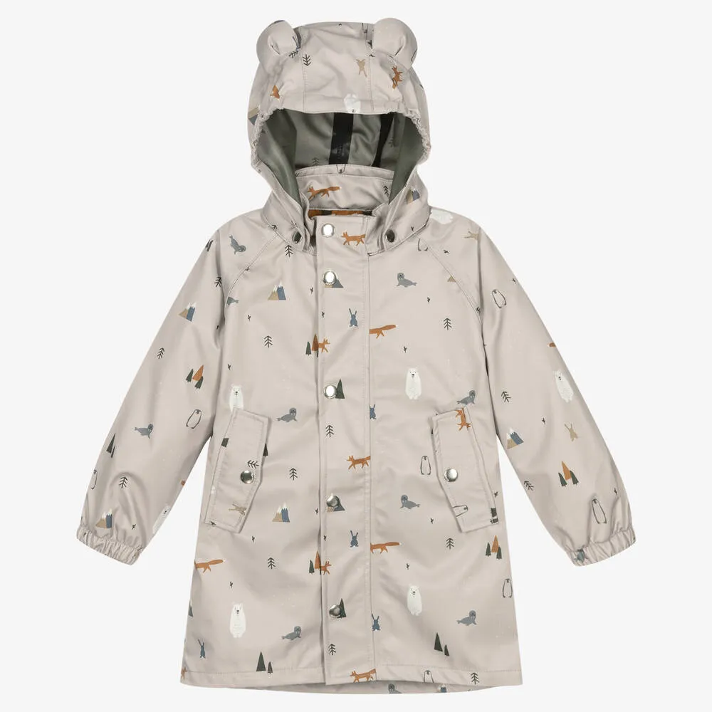 Beige Waterproof Raincoat