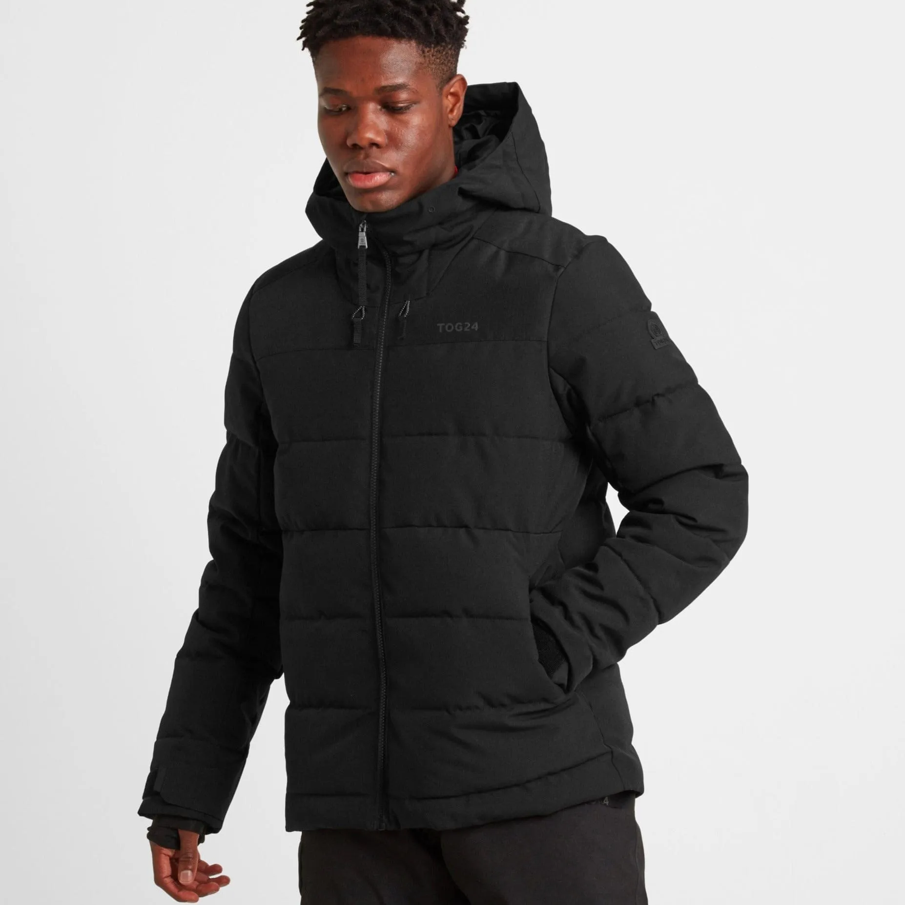 Berg Mens Insulated Padded Ski Jacket - Black