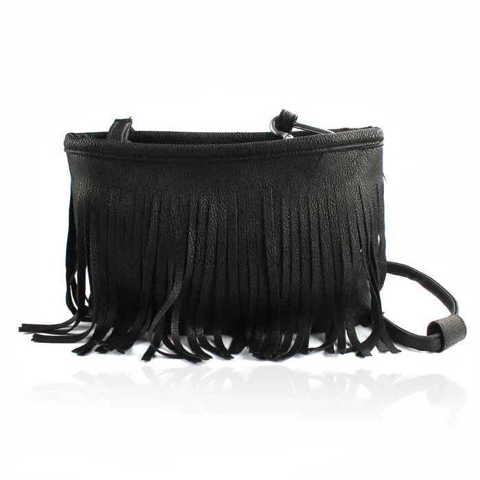 Best Selling Women Tassel Shoulder Bags Messenger Clutch Baguette Handbag Women Satchel Crossbody Bags Messenger Bag