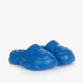 Blue Teddy Bear Clogs