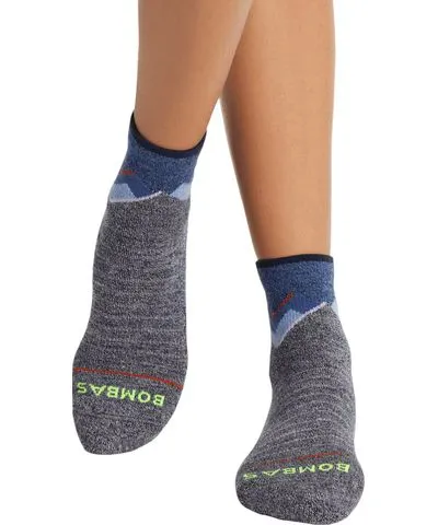 Bombas Marl Mountain Landscape Merino Blend Hiking Quarter Socks