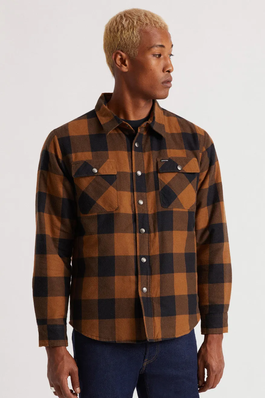 Bowery Lined L/S Flannel - Navy/Copper