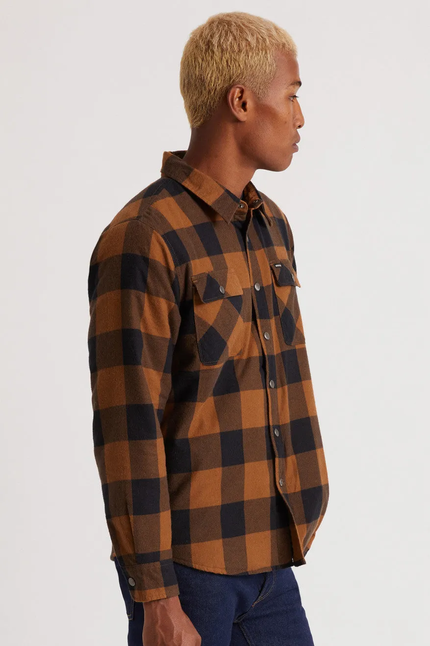 Bowery Lined L/S Flannel - Navy/Copper