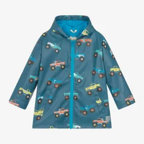 Boys Blue Monster Truck Raincoat