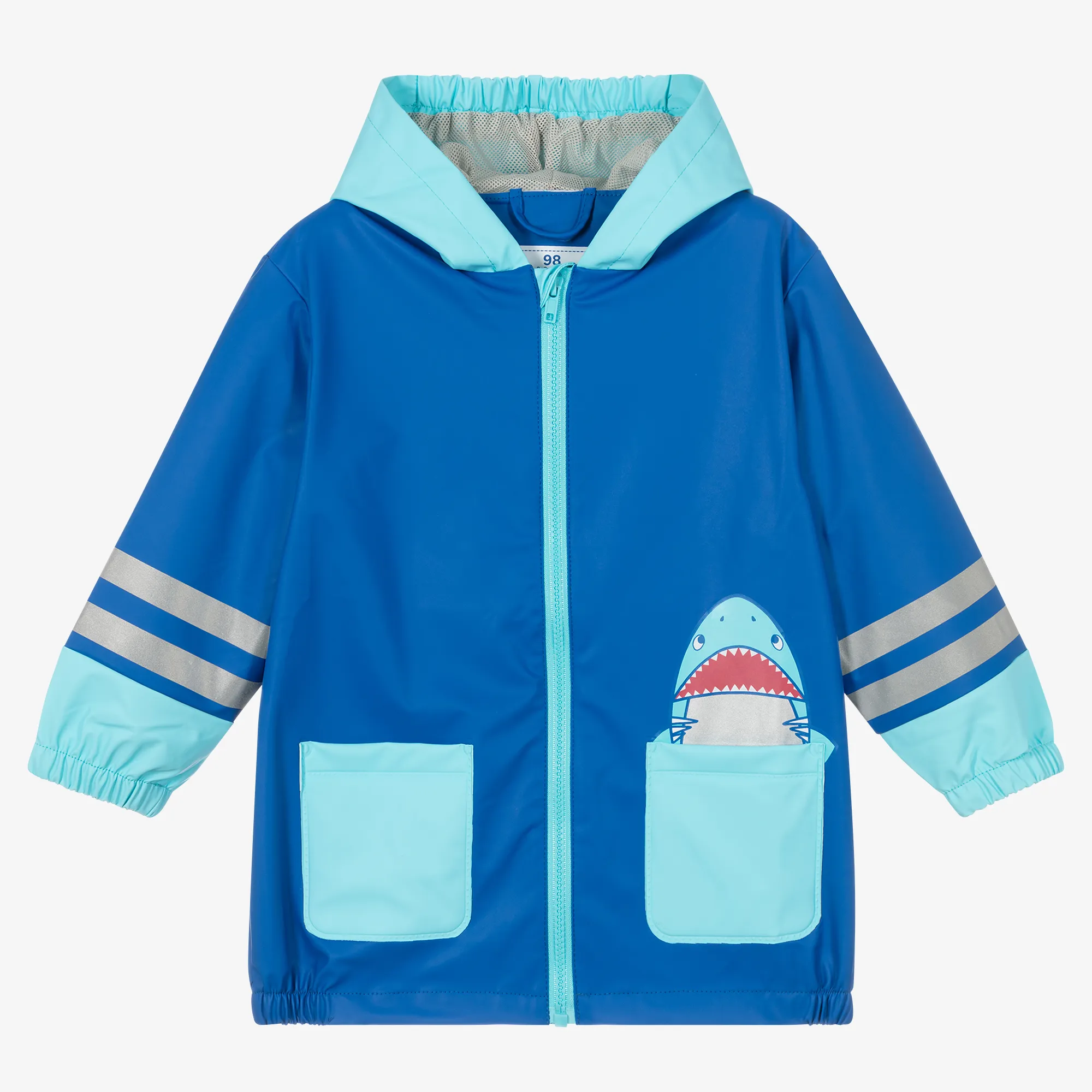 Boys Blue Shark Raincoat