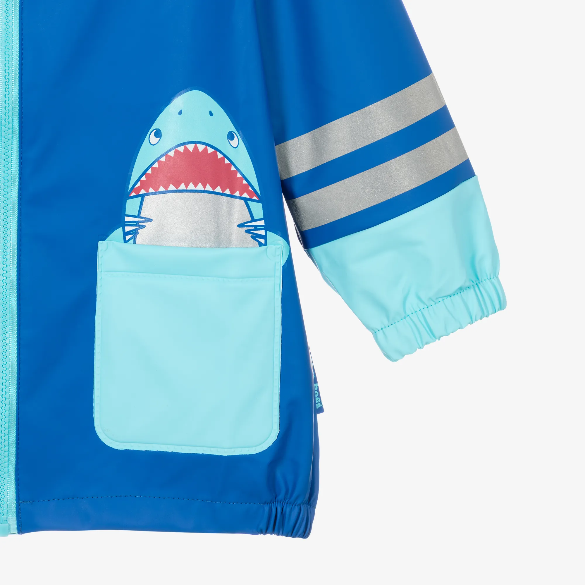 Boys Blue Shark Raincoat