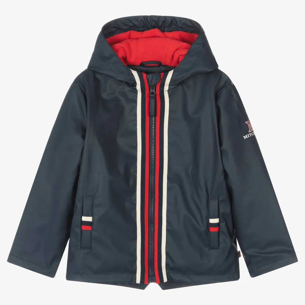 Boys Navy Blue Raincoat