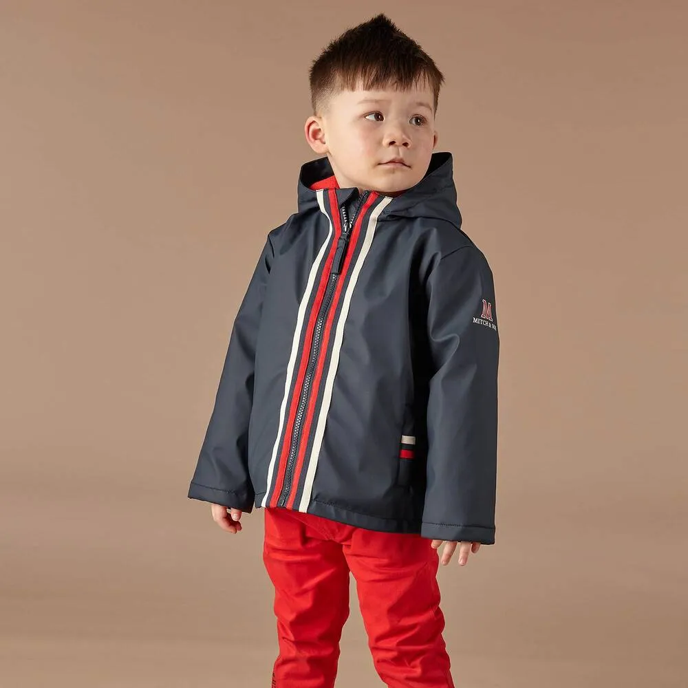 Boys Navy Blue Raincoat