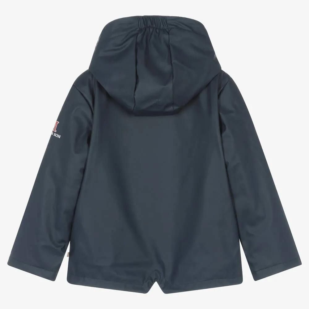 Boys Navy Blue Raincoat