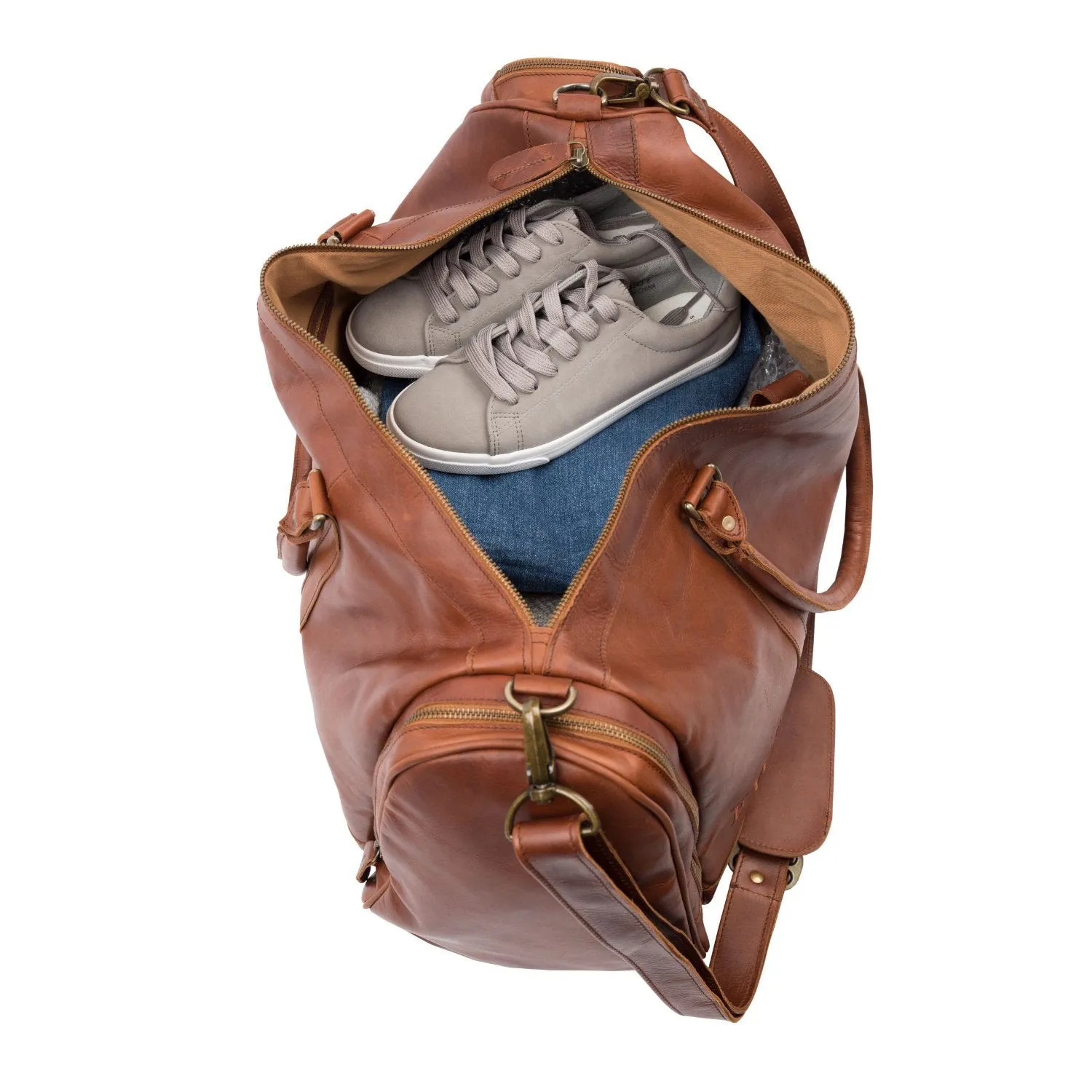 Branded Leather Duffle & Travel Bags