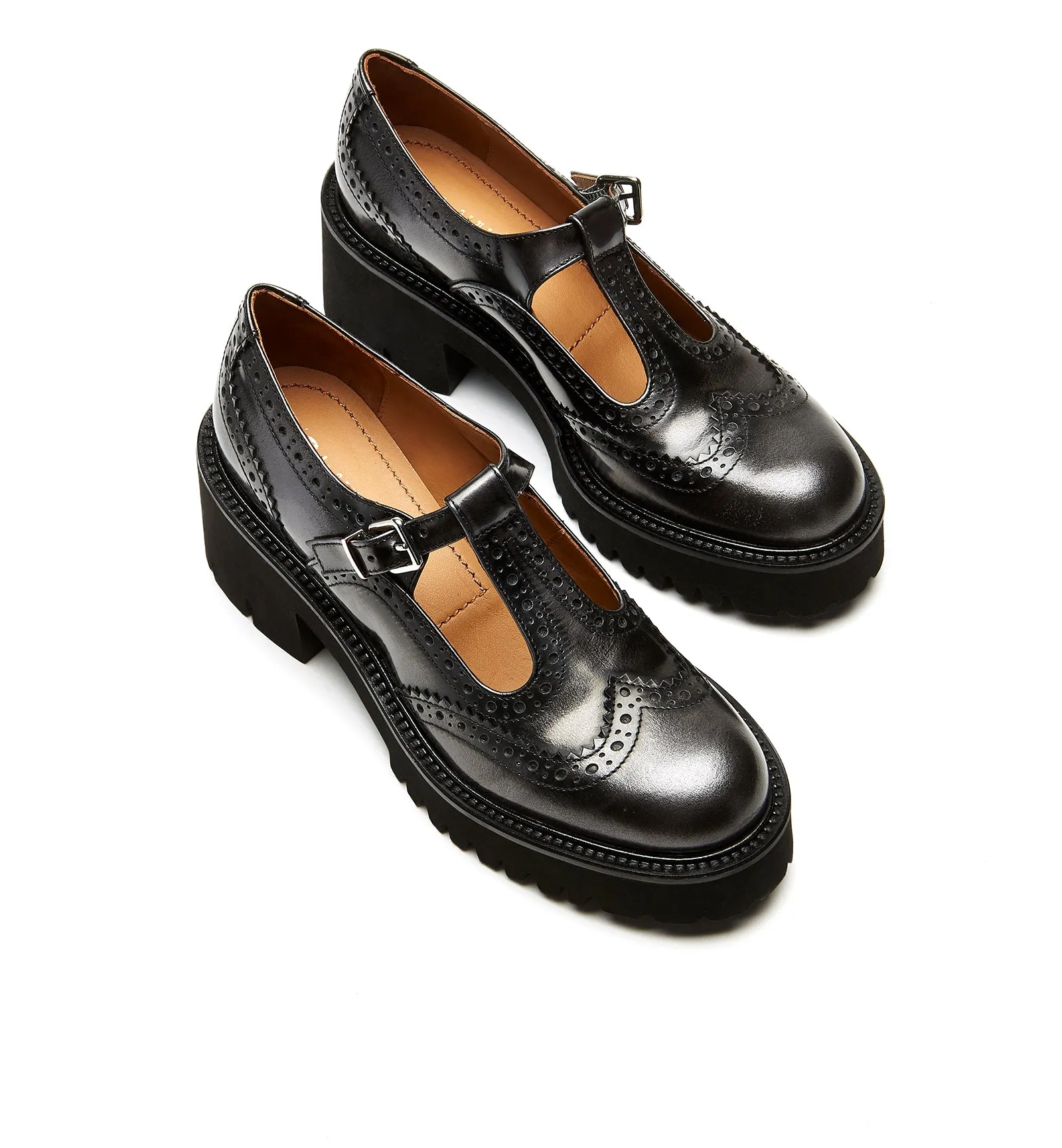 BRUCEY LEATHER MARY JANE LOAFER