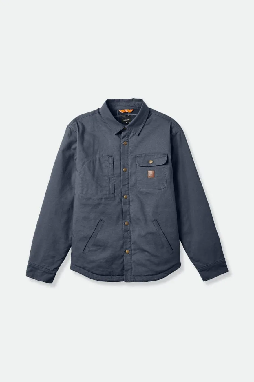 Builders Stretch Flannel Lined Jacket - Ombre Blue