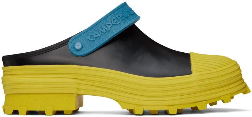 CAMPERLAB Black Traktori Clogs