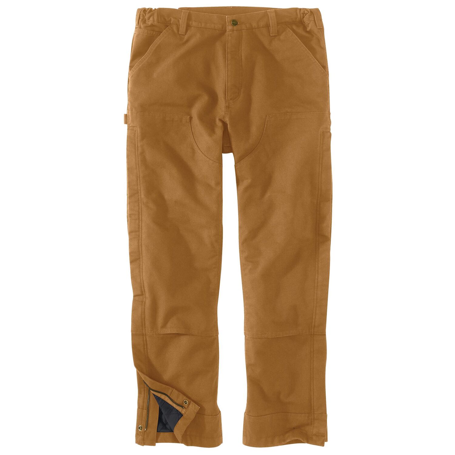 Carhartt Men's Loose Fit Washed Duck Insulated Pant in Carhartt Brown