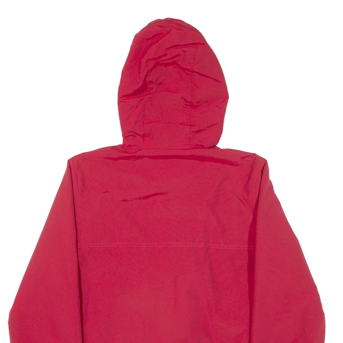 CARHARTT Sail Fleece Lined Mens Jacket Red Nylon Hooded S