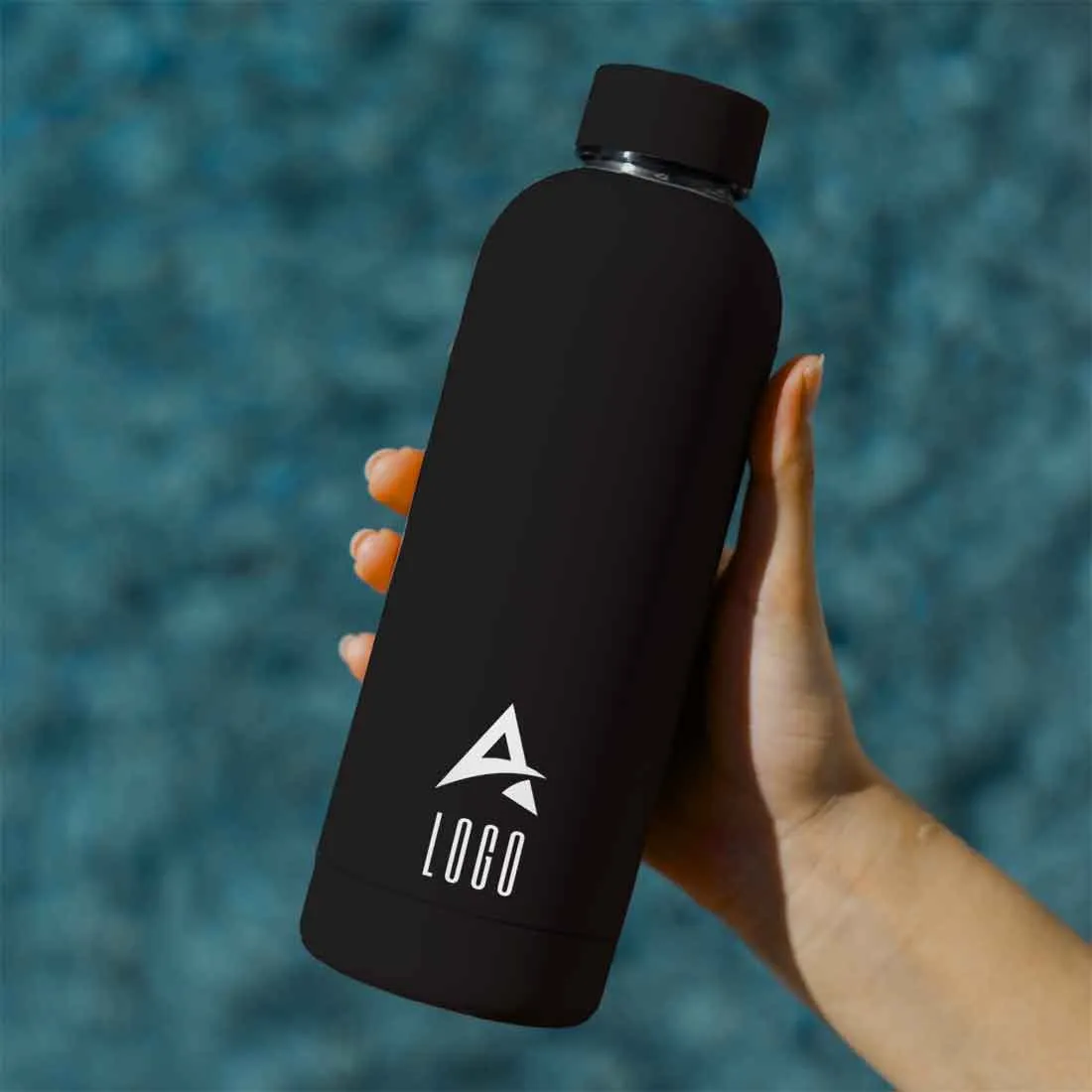 Company Logo on Bottle-Stainless Steel Double Insulated Bottle for Corporate Gift