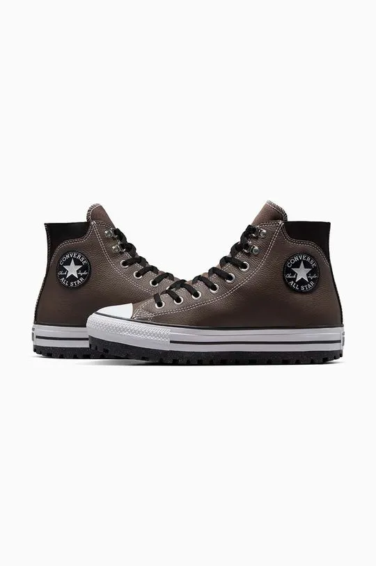 Converse leather trainers Chuck Taylor AS City Trek Waterproof men's beige color A05576C