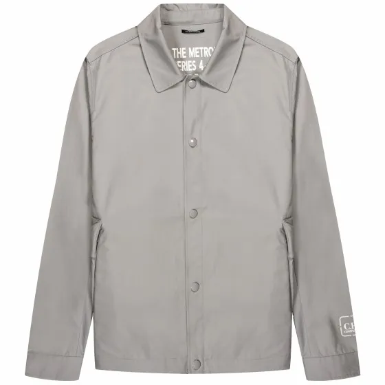 C.P. Company Metropolis Full Button Overshirt Drizzle Grey