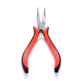 Crimping Pliers, For 2/2.5/3mm Crimp Beads, Dual, Rubber And Carbon Steel, Black And Red, 130mm