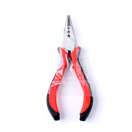 Crimping Pliers, For 2/2.5/3mm Crimp Beads, Dual, Rubber And Carbon Steel, Black And Red, 130mm