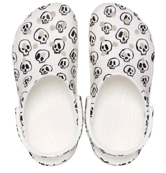 Crocs Classic Clogs Skull Print