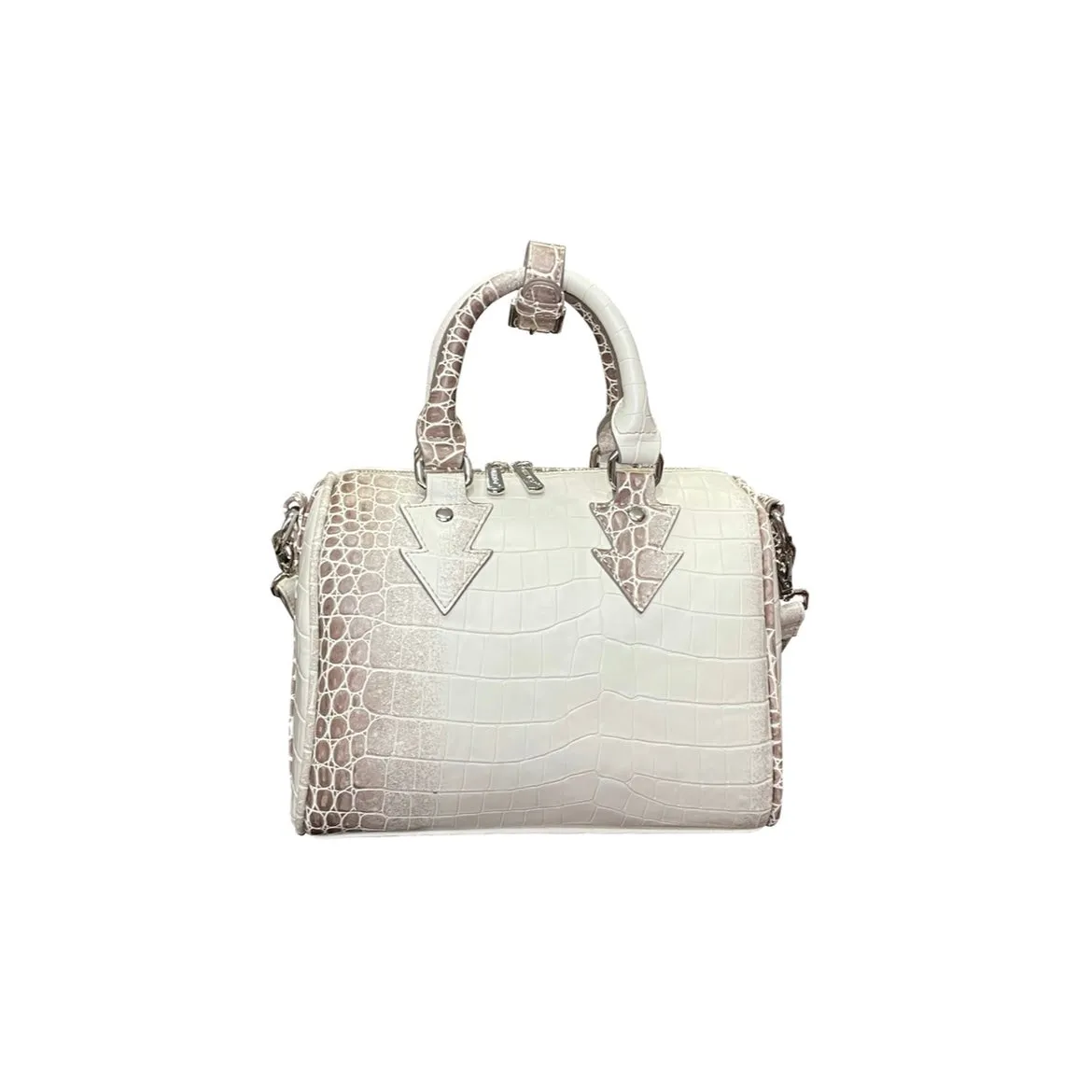 Cultivator Faux Leather Crocodile Pattern Gradient Handbag