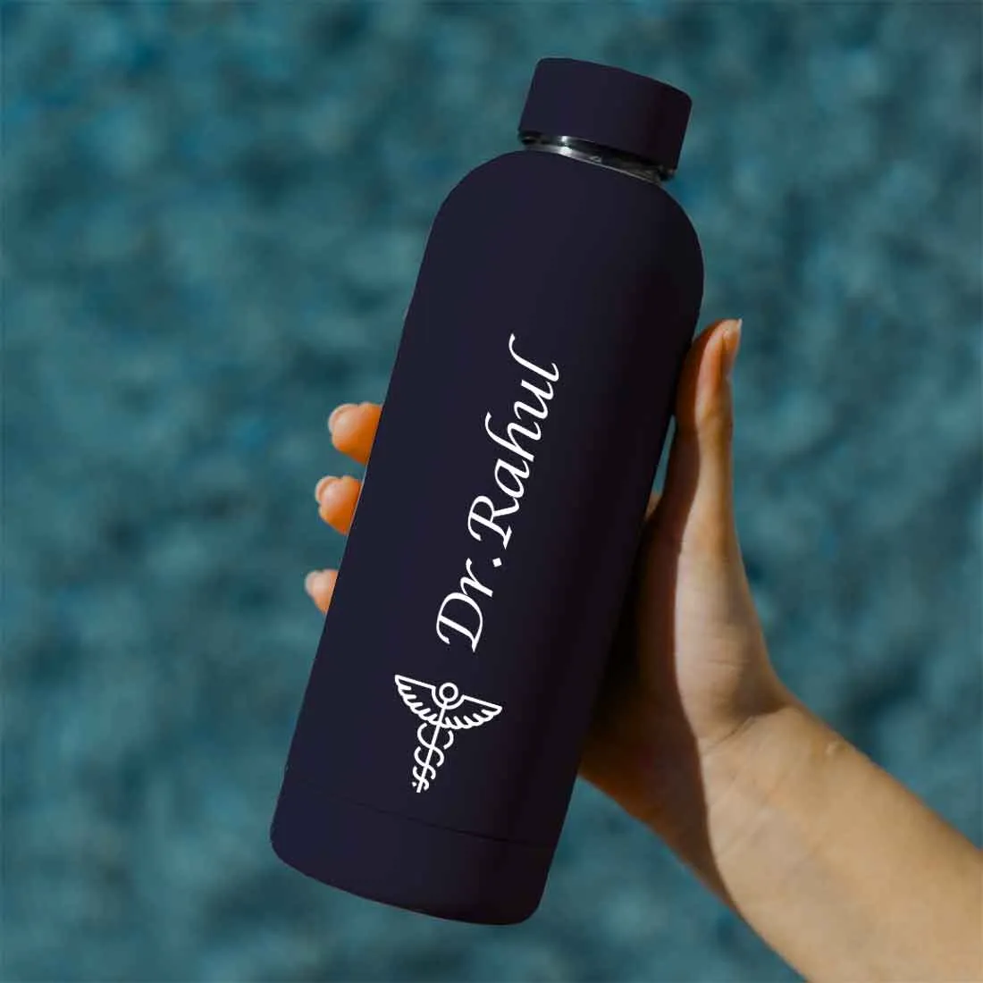 Custom Insulated Water Bottles for Doctors - Stainless Steel, BPA-Free, Leakproof Water Bottles for Travel, Hospital, Gym, and H