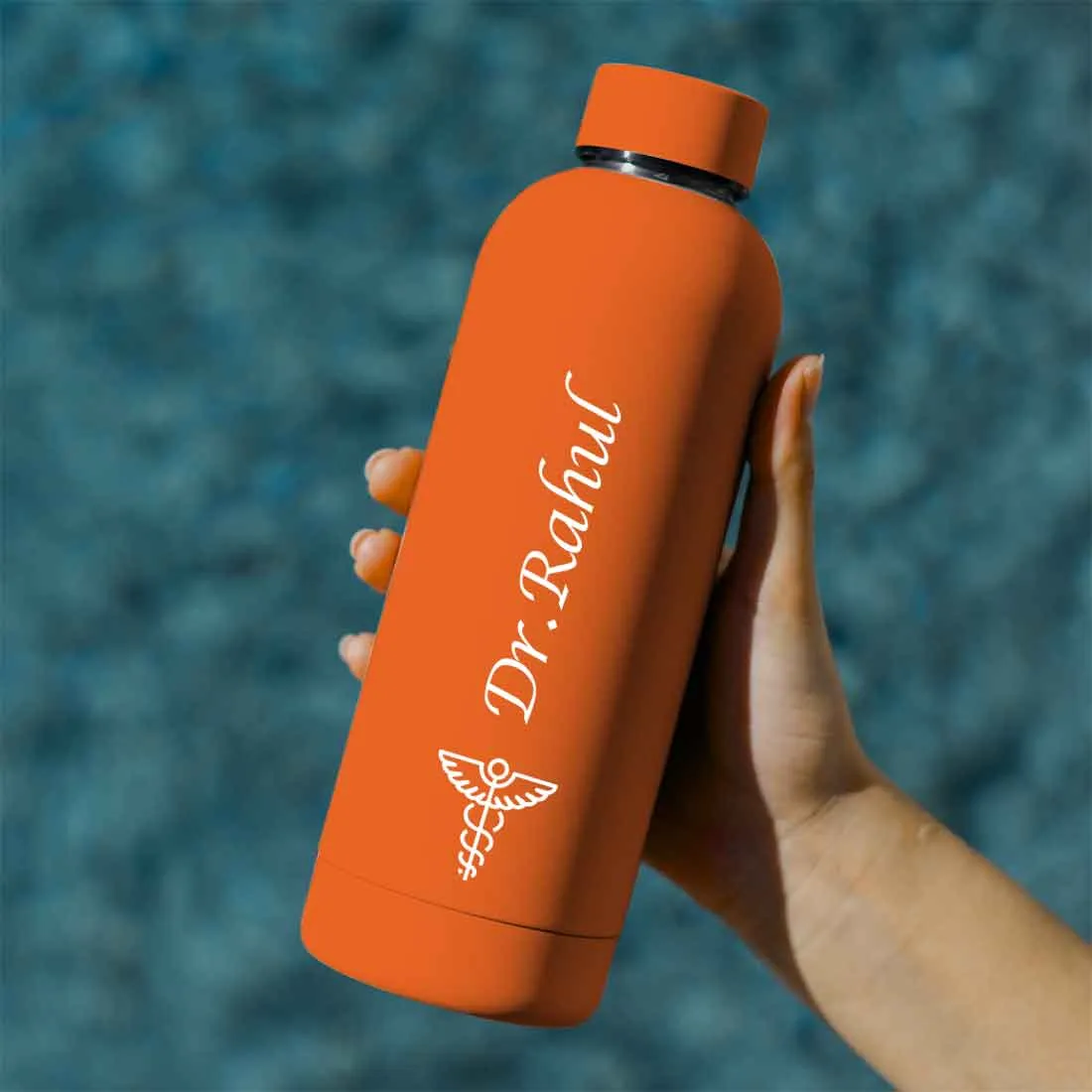 Custom Insulated Water Bottles for Doctors - Stainless Steel, BPA-Free, Leakproof Water Bottles for Travel, Hospital, Gym, and H